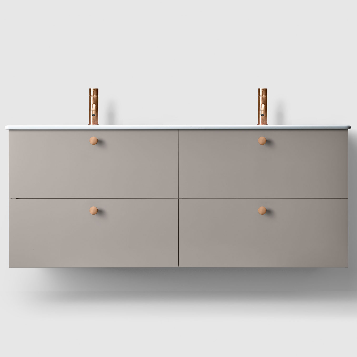 Tvättställsskåp Haven H3/140 med Porslinshandfat | badrum - badrumsmobler - tvattstallsskap-och-kommod | KakelKungen