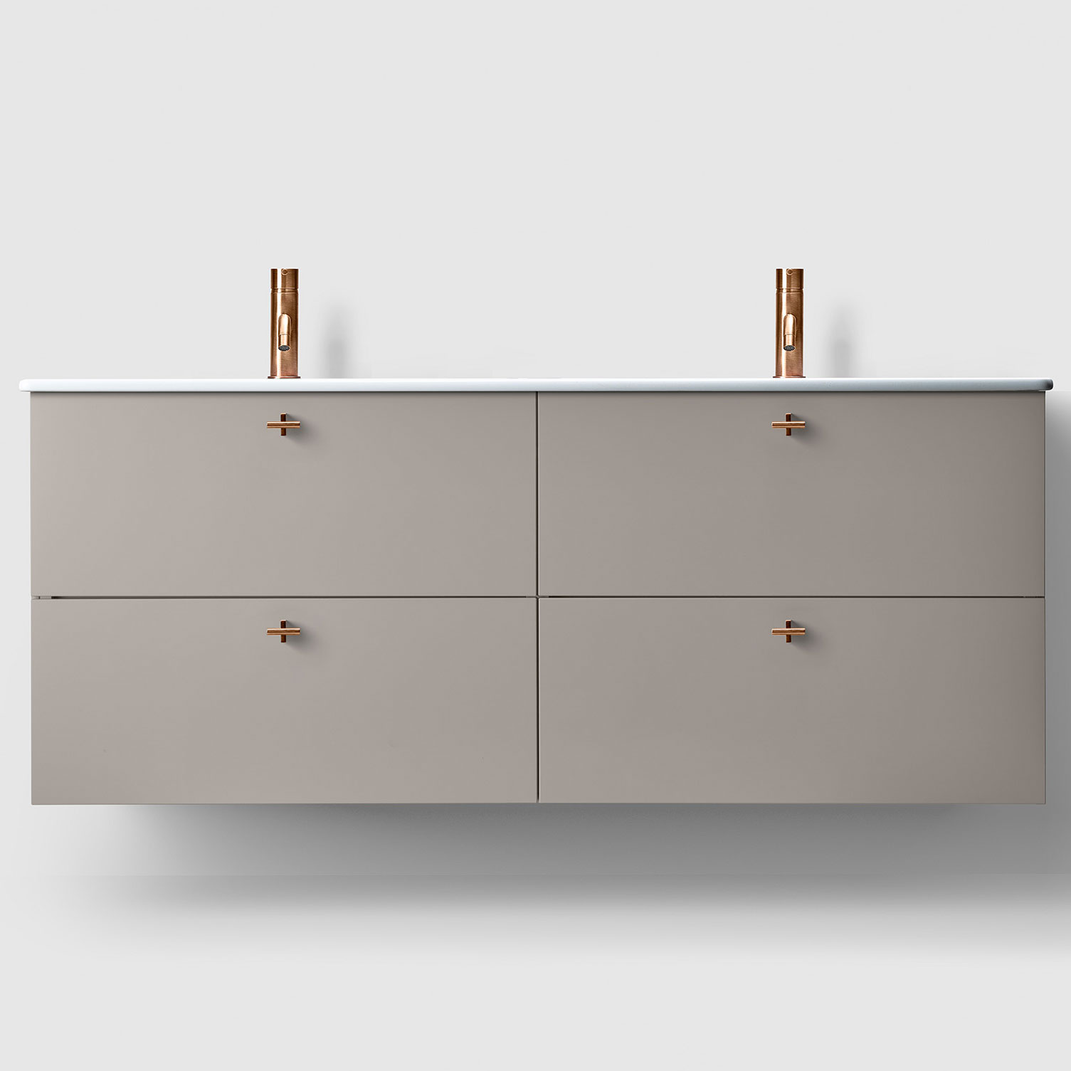 Tvättställsskåp Haven H3/140 med Porslinshandfat | badrum - badrumsmobler - tvattstallsskap-och-kommod | KakelKungen