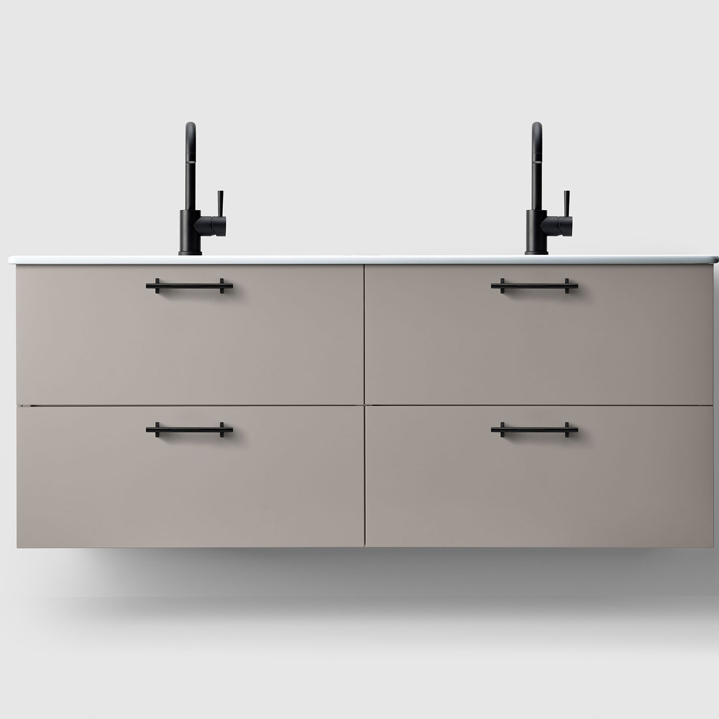 Tvättställsskåp Haven H3/140 med Porslinshandfat | badrum - badrumsmobler - tvattstallsskap-och-kommod | KakelKungen