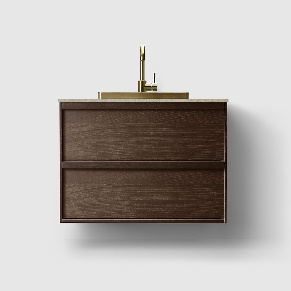 Tvättställsskåp Haven H2/80 med Stenskiva och Handfat | badrum - badrumsmobler - tvattstallsskap-och-kommod | KakelKungen