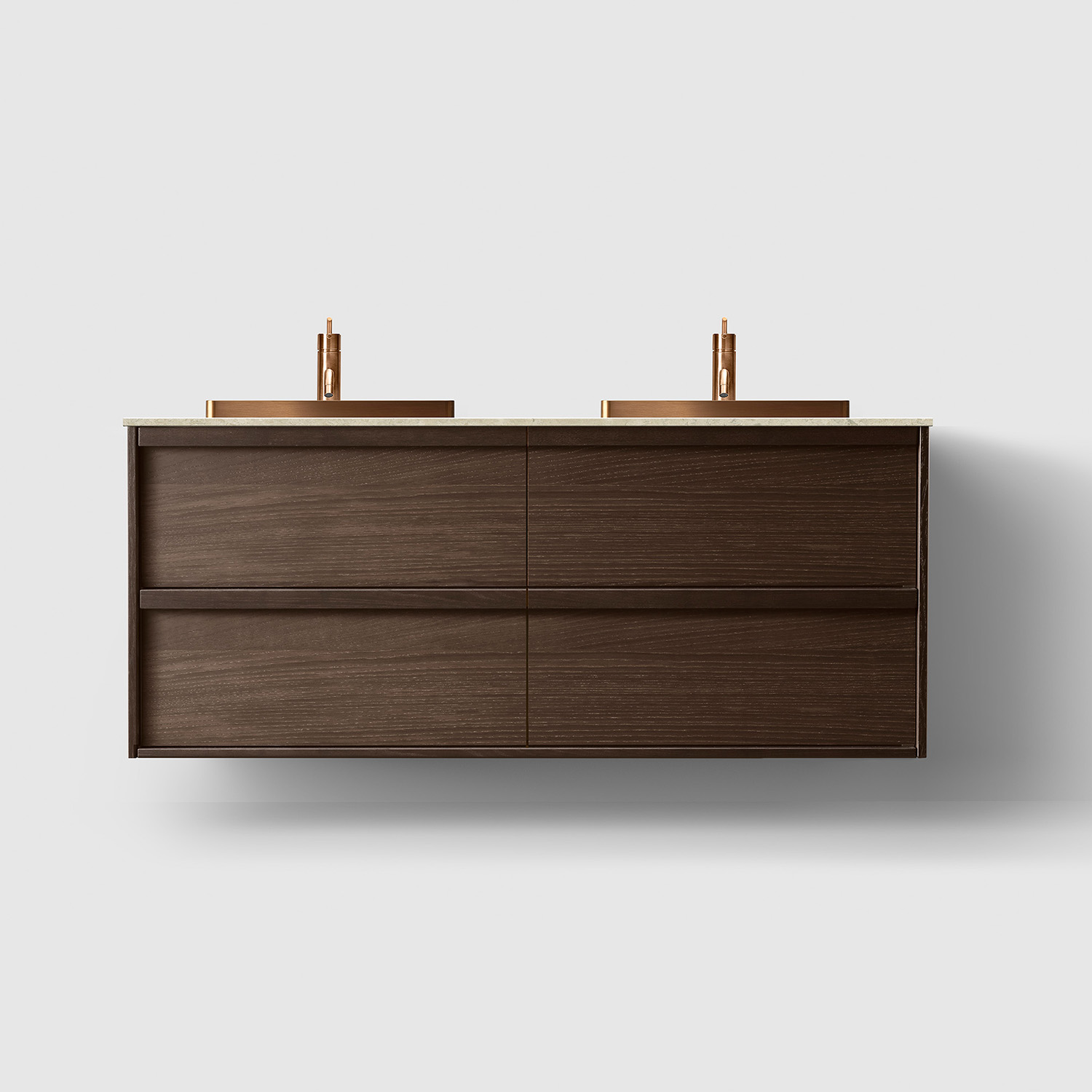 Tvättställsskåp Haven H2/140 med Stenskiva och Handfat | badrum - badrumsmobler - tvattstallsskap-och-kommod | KakelKungen