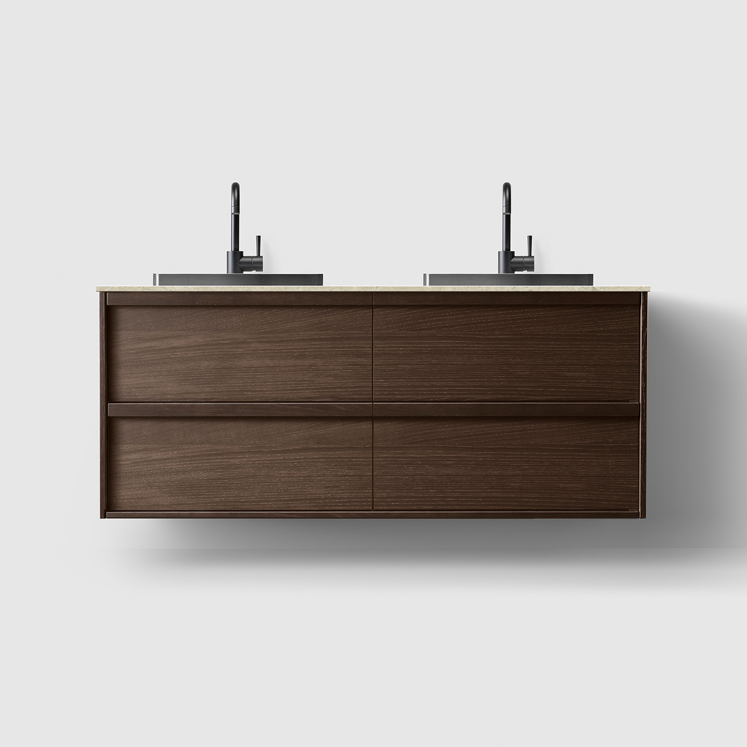 Tvättställsskåp Haven H2/140 med Stenskiva och Handfat | badrum - badrumsmobler - tvattstallsskap-och-kommod | KakelKungen