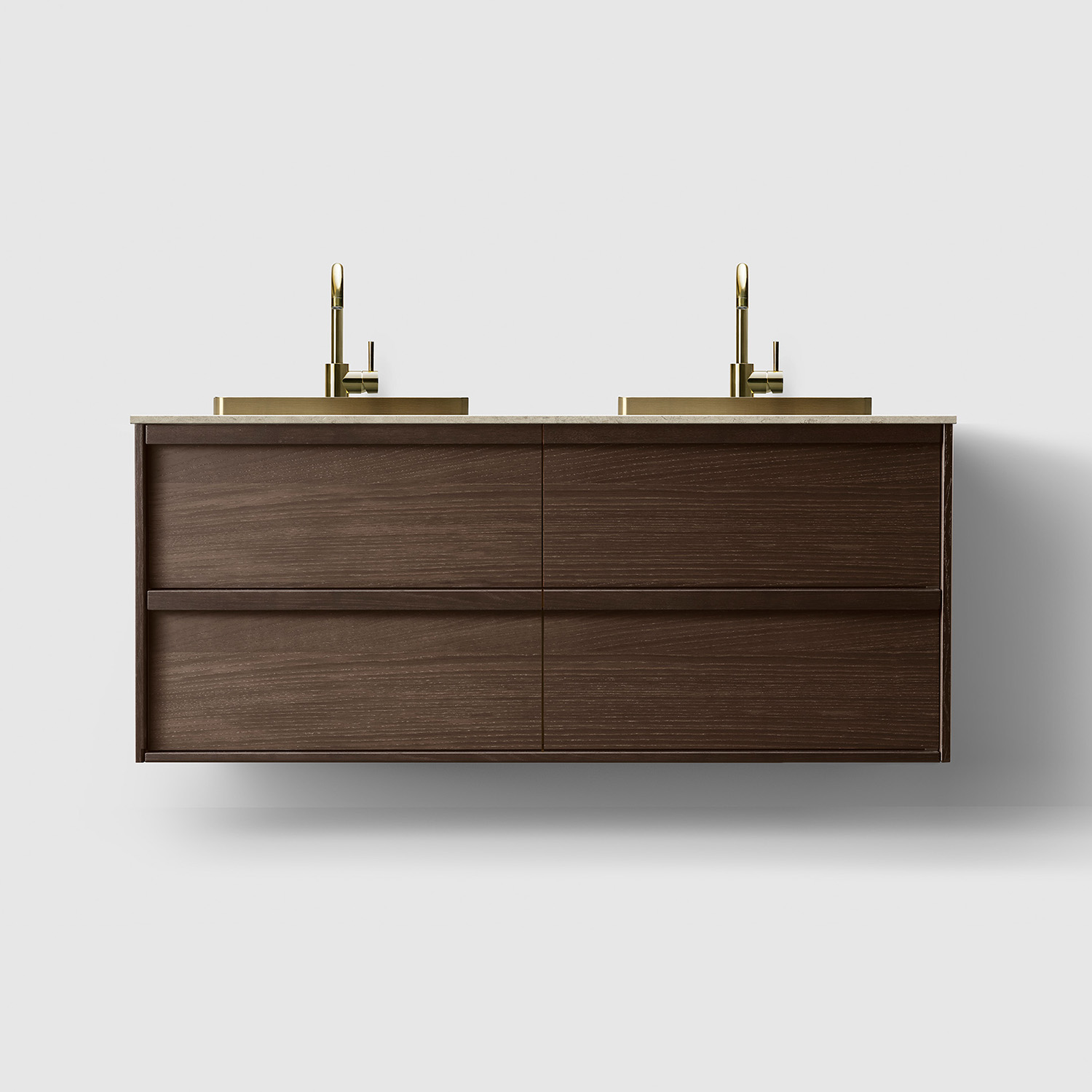 Tvättställsskåp Haven H2/140 med Stenskiva och Handfat | badrum - badrumsmobler - tvattstallsskap-och-kommod | KakelKungen