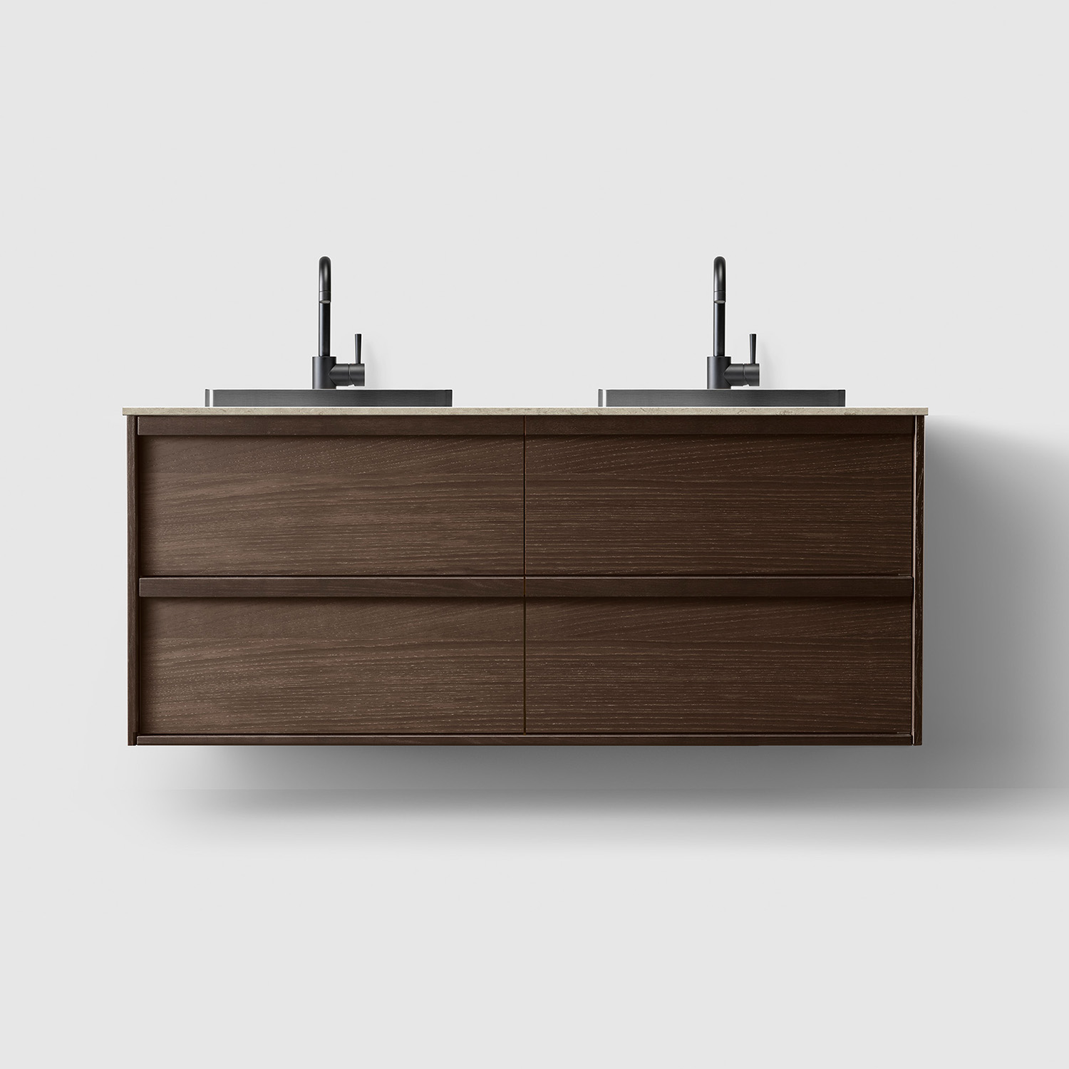 Tvättställsskåp Haven H2/140 med Stenskiva och Handfat | badrum - badrumsmobler - tvattstallsskap-och-kommod | KakelKungen