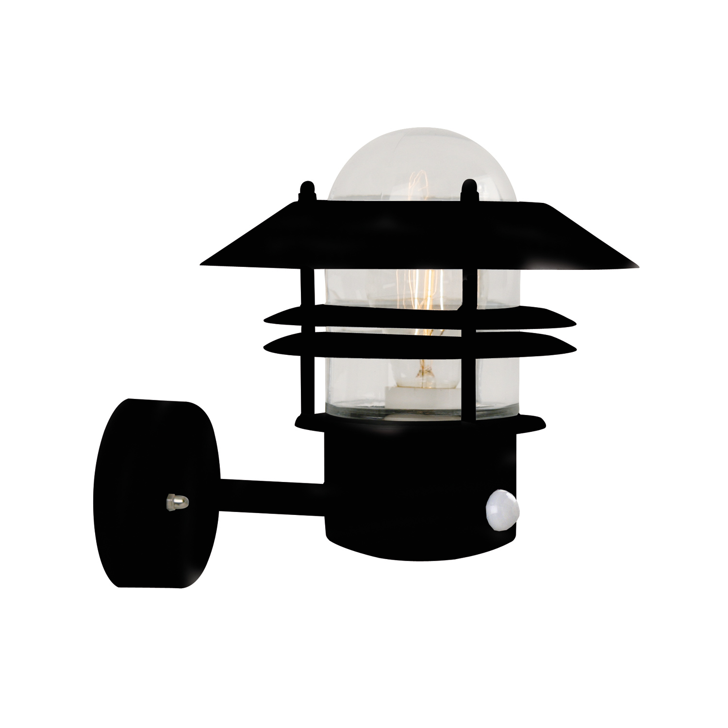 Vägglampa Nordlux Blokhus Up med Sensor Svart