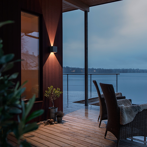 Vegglampe Gnosjö Konstsmide Cremona High Power 2x3W LED