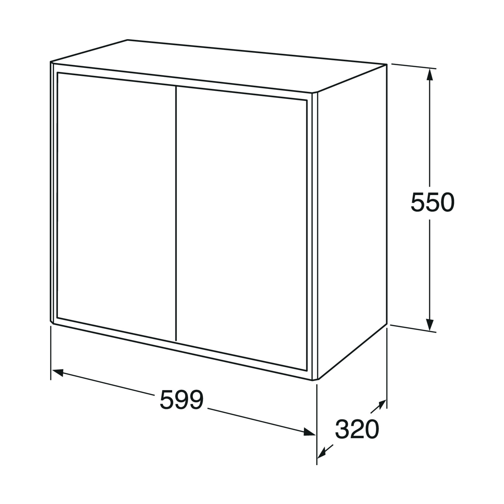 Väggskåp Gustavsberg Graphic