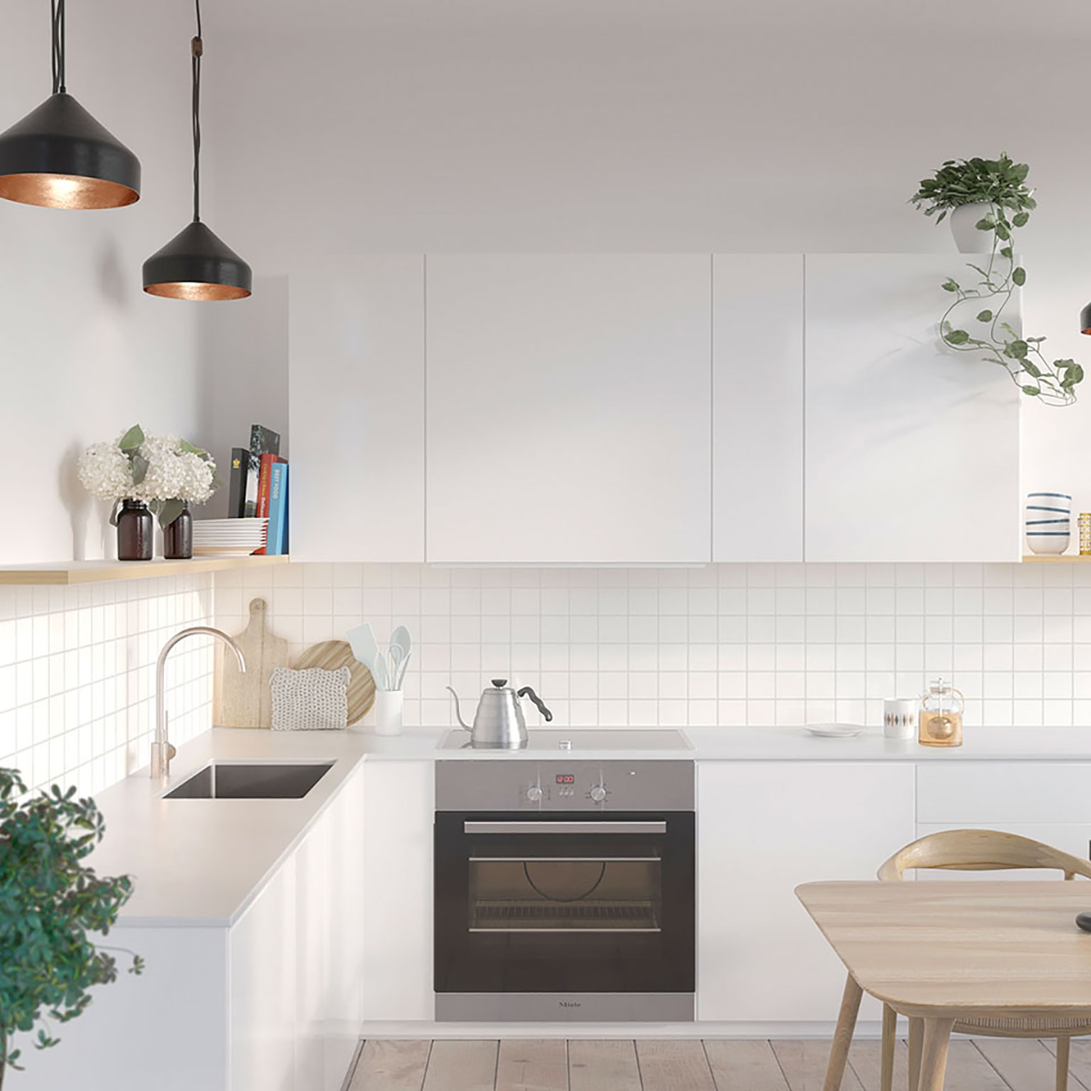 Stänkskyddsskiva Fibo Denver White 3091-K40 HG