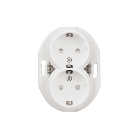 Stikkontakt Schneider Electric Renova 2-Veis Jordet Separat Mating