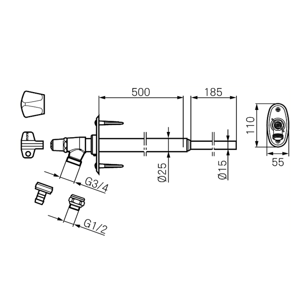 Vattenutkastare Mora Garden II