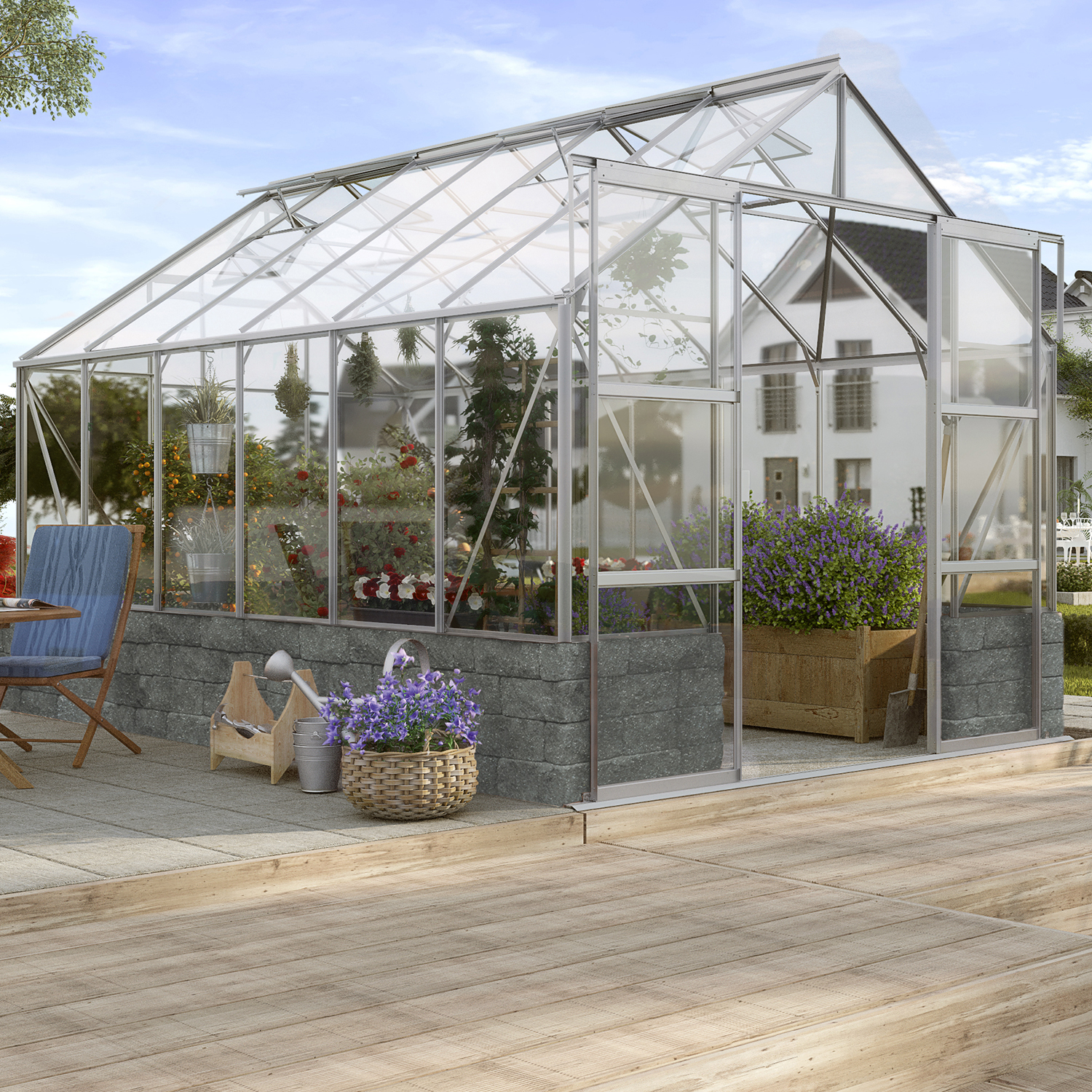 Drivhus På Mur Vitavia Cassandra 9,9 kvm