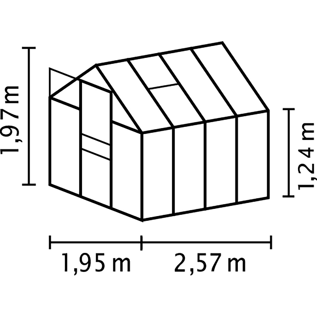 Drivhus Vitavia Venus 5 kvm