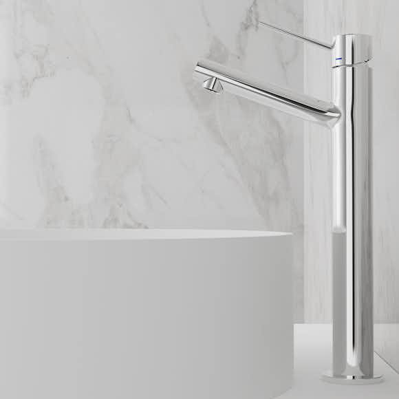 tvättställsblandare scandtap steel vector high