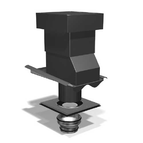 Ventilationshuv Benders Isolerad 1-kanal Carisma Svart