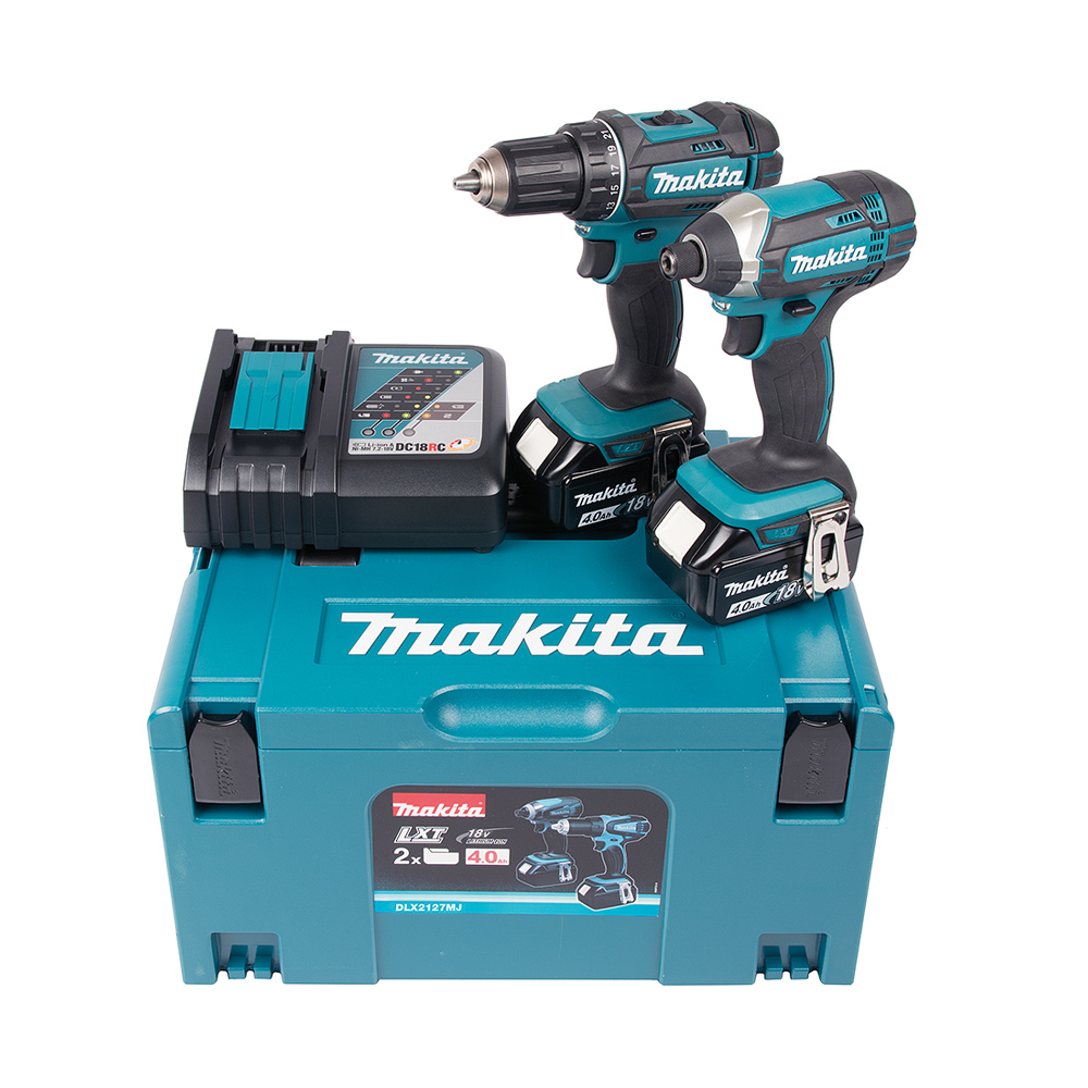 Verkt ypakke Makita DLX2127MJ 18V Med batteri DLX2127MJ