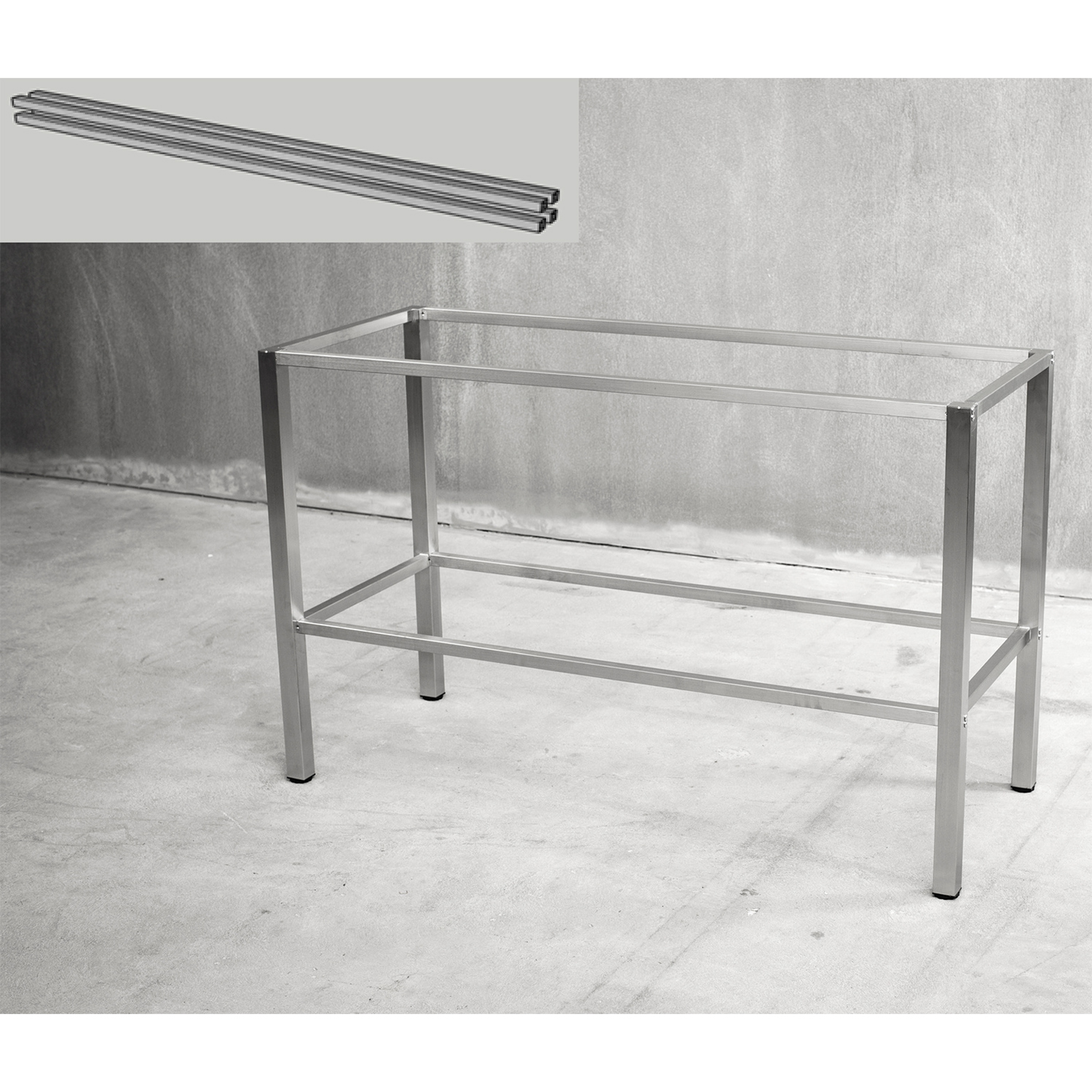 Rør Vilan Stainless Rustfritt Rør til Stativ Lengde: 1400 Mm - 900040