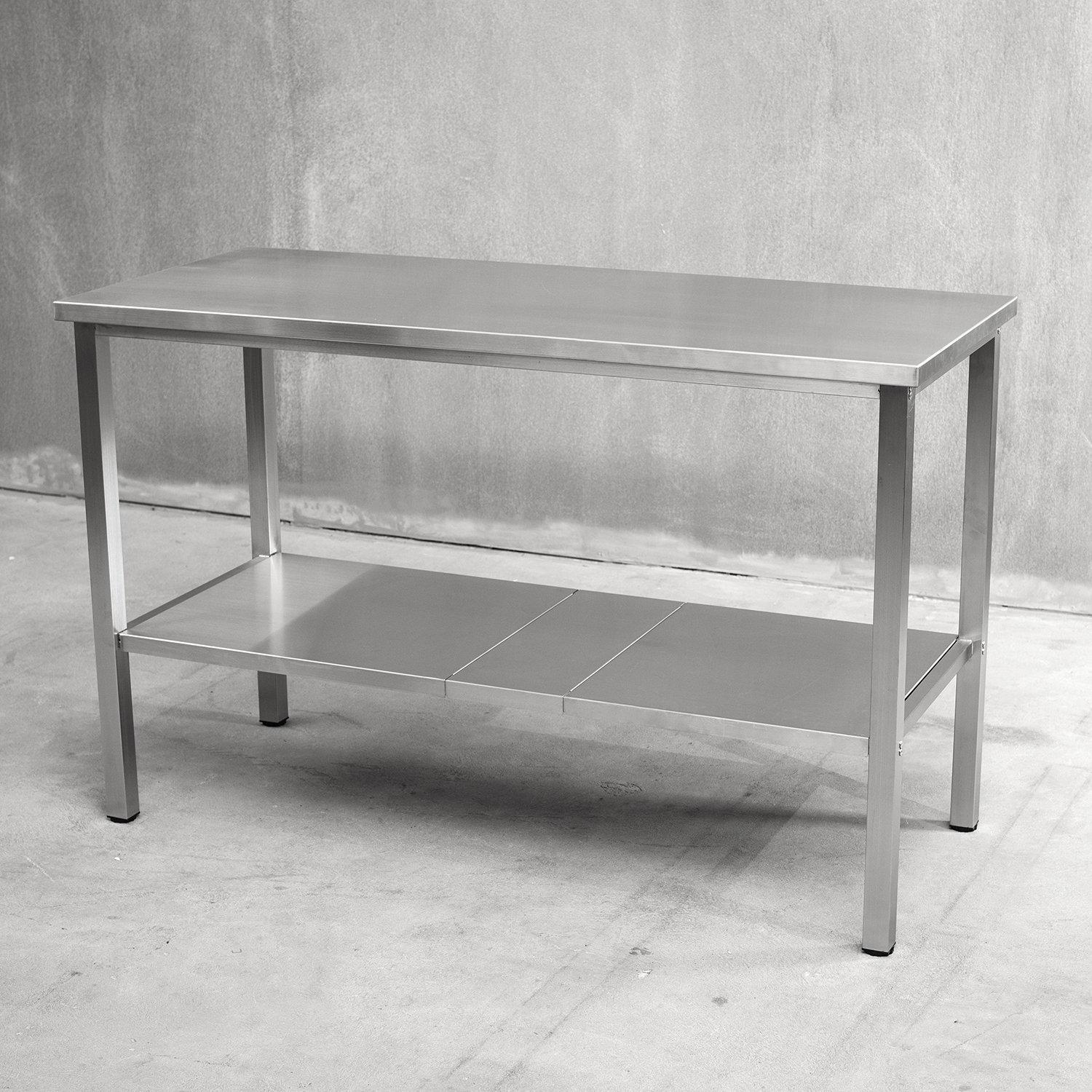 Benkestativ Vilan Stainless Variant Stativ med Toppplate & Underhylle