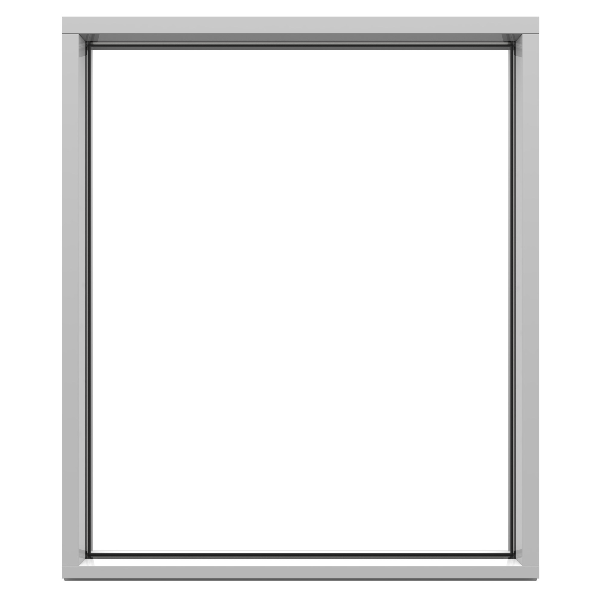 Vindu Lyssand Vinduer Fastkarm 3-Lags Aluminium BxH: 110x80 cm. 120mm karm