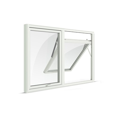 Vindu NorDan Toppsving 2-Fag 3-Lags Tre BxH: 110x80 cm, U0.8, Karm 105mm