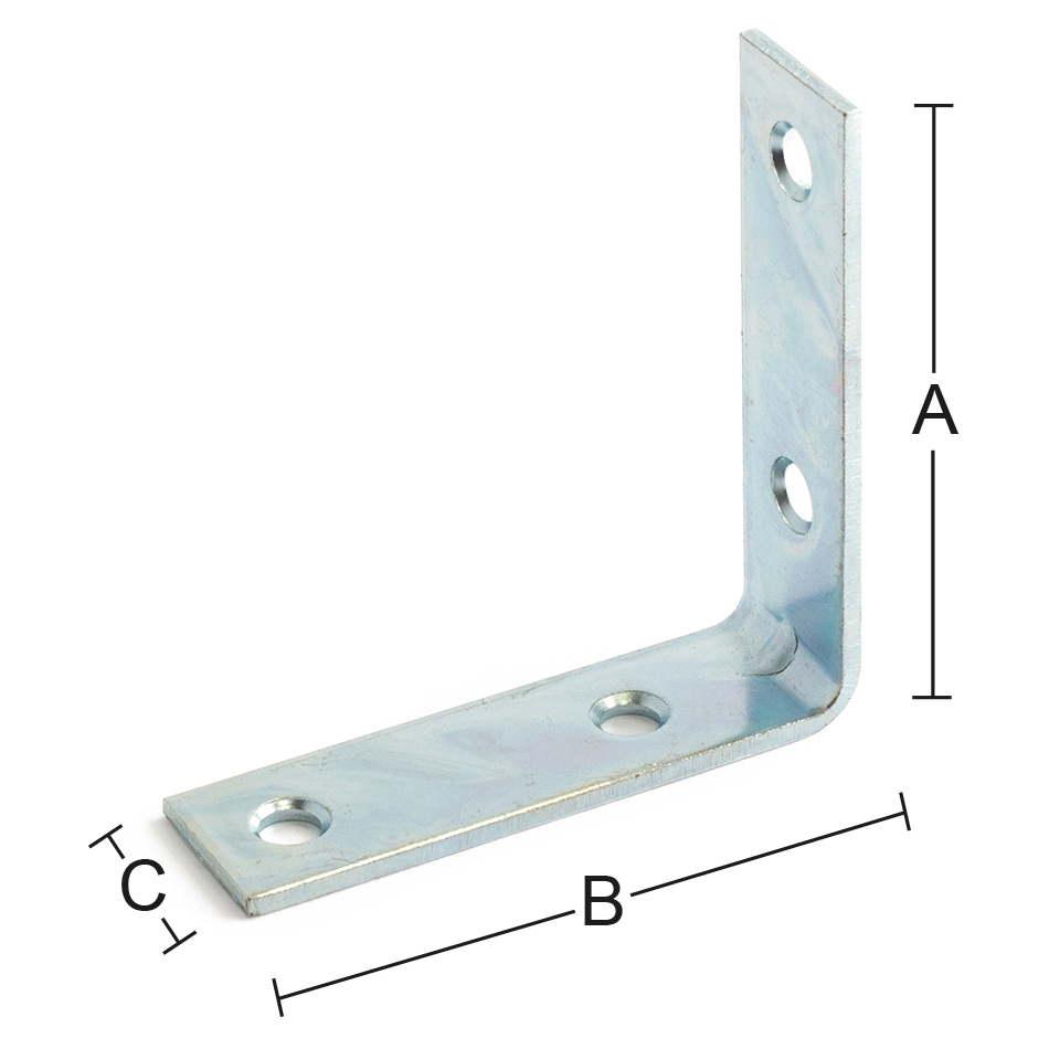 Vinkeljern Habo 61 AxBxC: 50x50x15 Mm