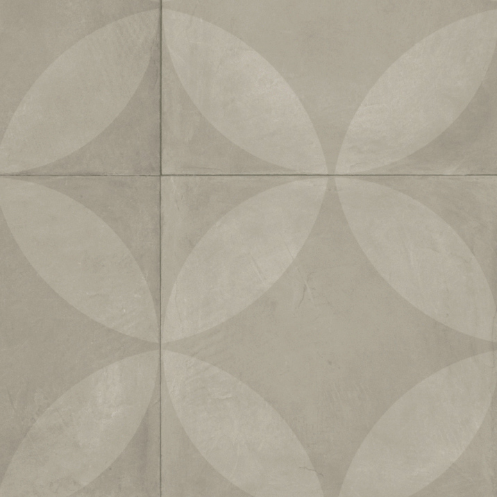 Vinylgolv Tarkett Trend 240 Tile Flower Light Grey