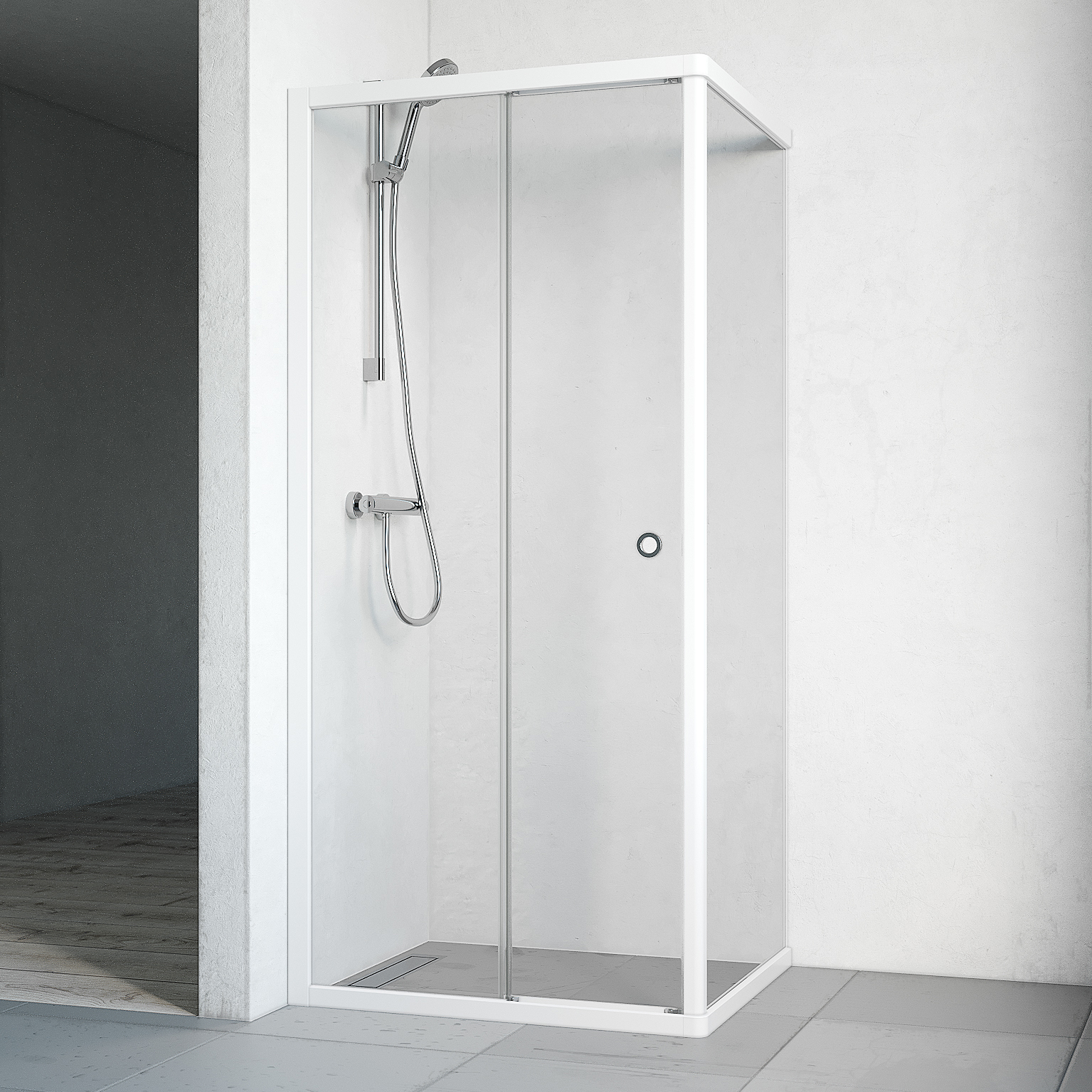 Dusjhjørne Macro Design Flow Front