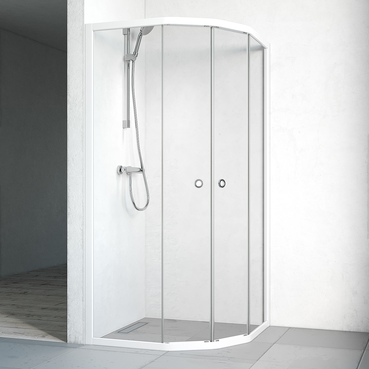 Duschhörn Macro Design Flow Semi | badrum - duschar - duschhorn | KakelKungen