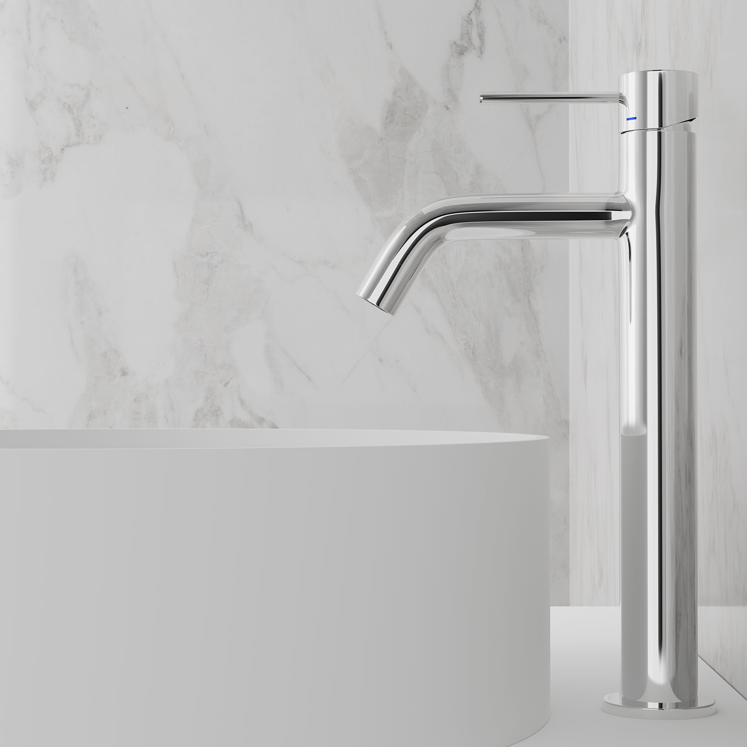 tvättställsblandare scandtap steel voyage high