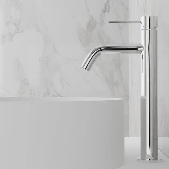 tvättställsblandare scandtap steel voyage high