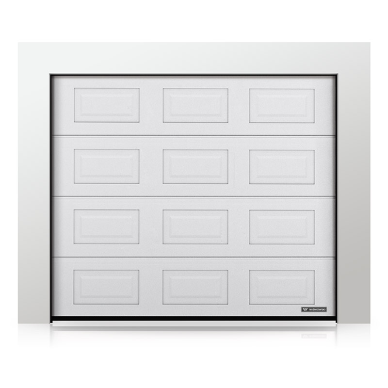 Garasjeport Grimstadporten Rutepanel Hvit