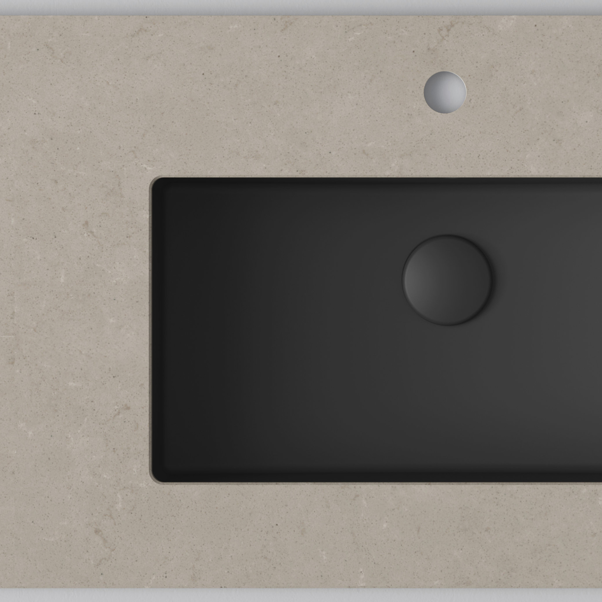 Bänkskiva INR Wave med 1 Tvättställ och hål för Blandare | badrum - badrumsmobler - tillbehor-badrumsmobler | KakelKungen