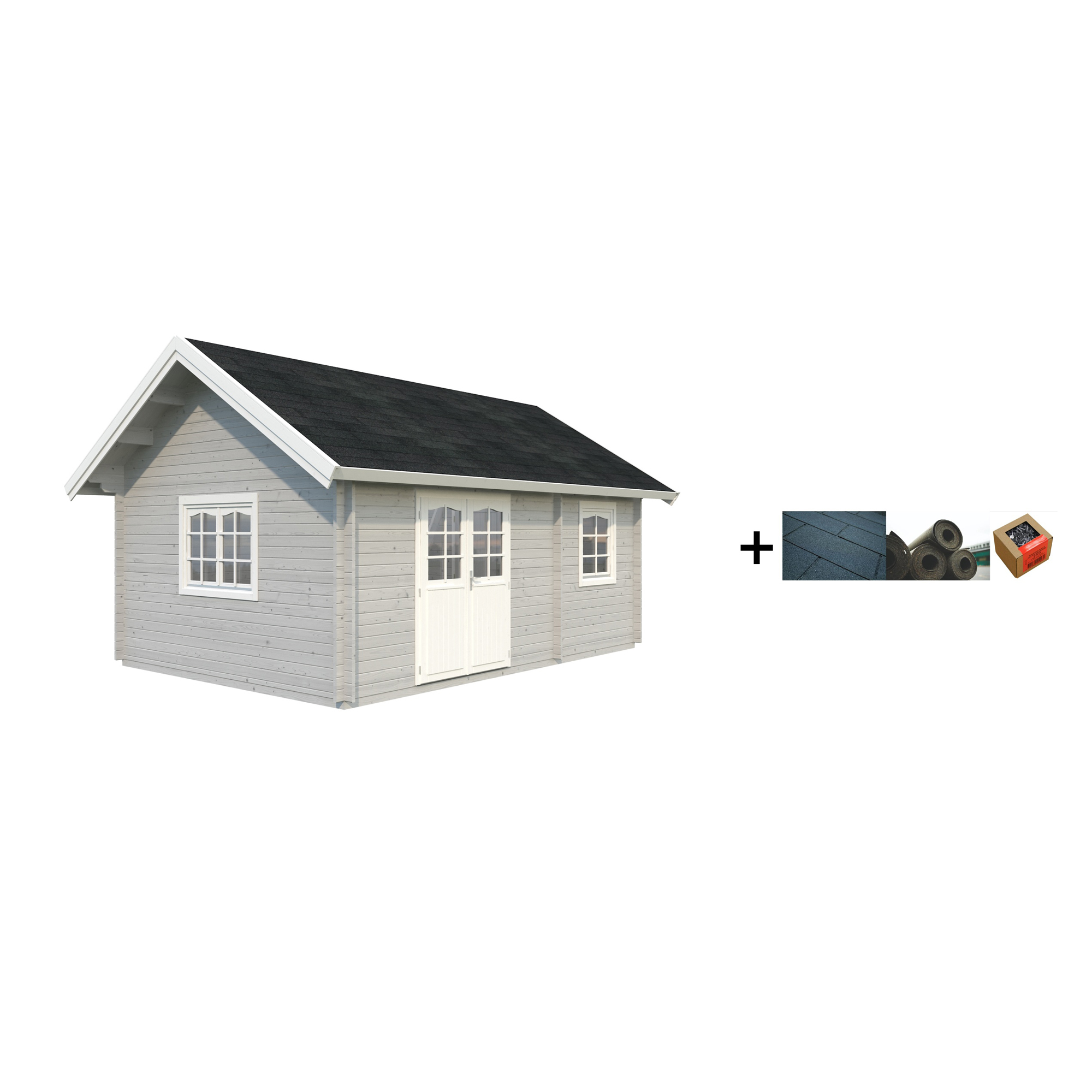 Hytte Palmako Sandra 29,9 m2 med Shingel, Papp og Spiker