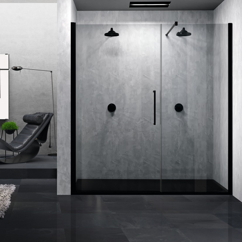 Slagdør Novellini Young 2.0 G+F m/fastfelt på Linje