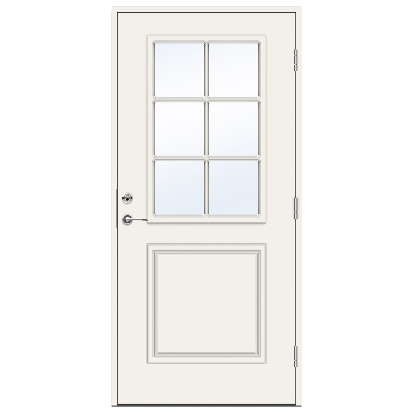 Ytterdør Swedoor Advance-Line Classic Smetana BxH: 90x210 cm. Venstre ...