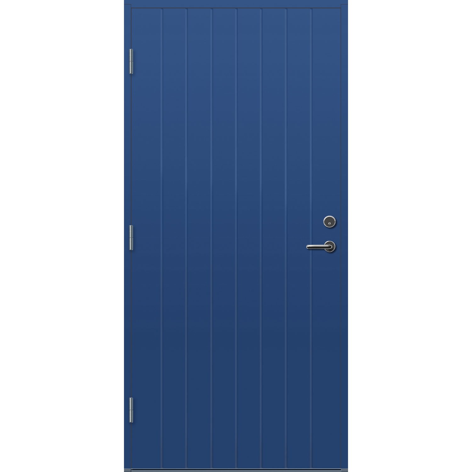 Ytterdør Bygg1 Bodø BxH 90x210 Venstre, NCS S-5030-R80B, Blå - 43938258 ...