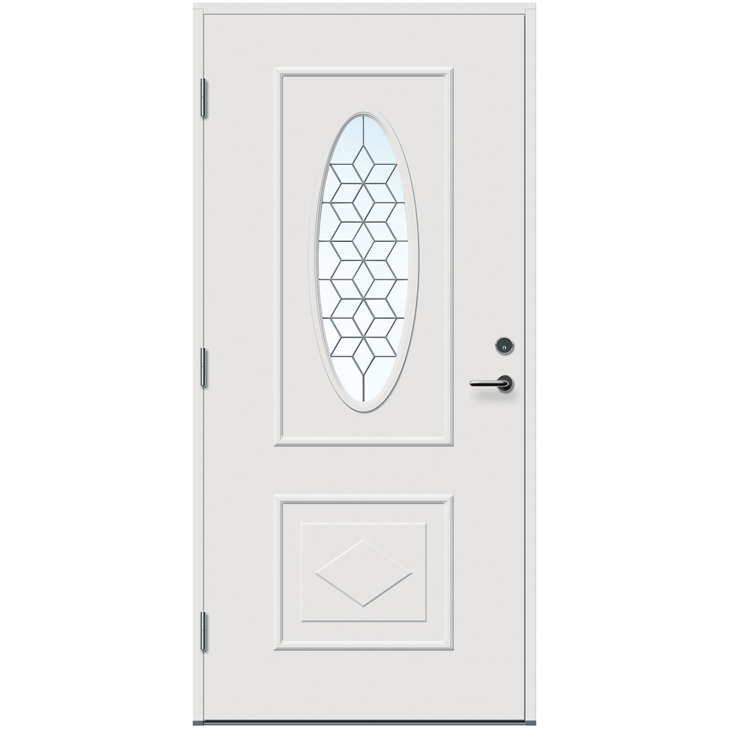 Ytterdør Bygg1 Fana Klart Blyglass