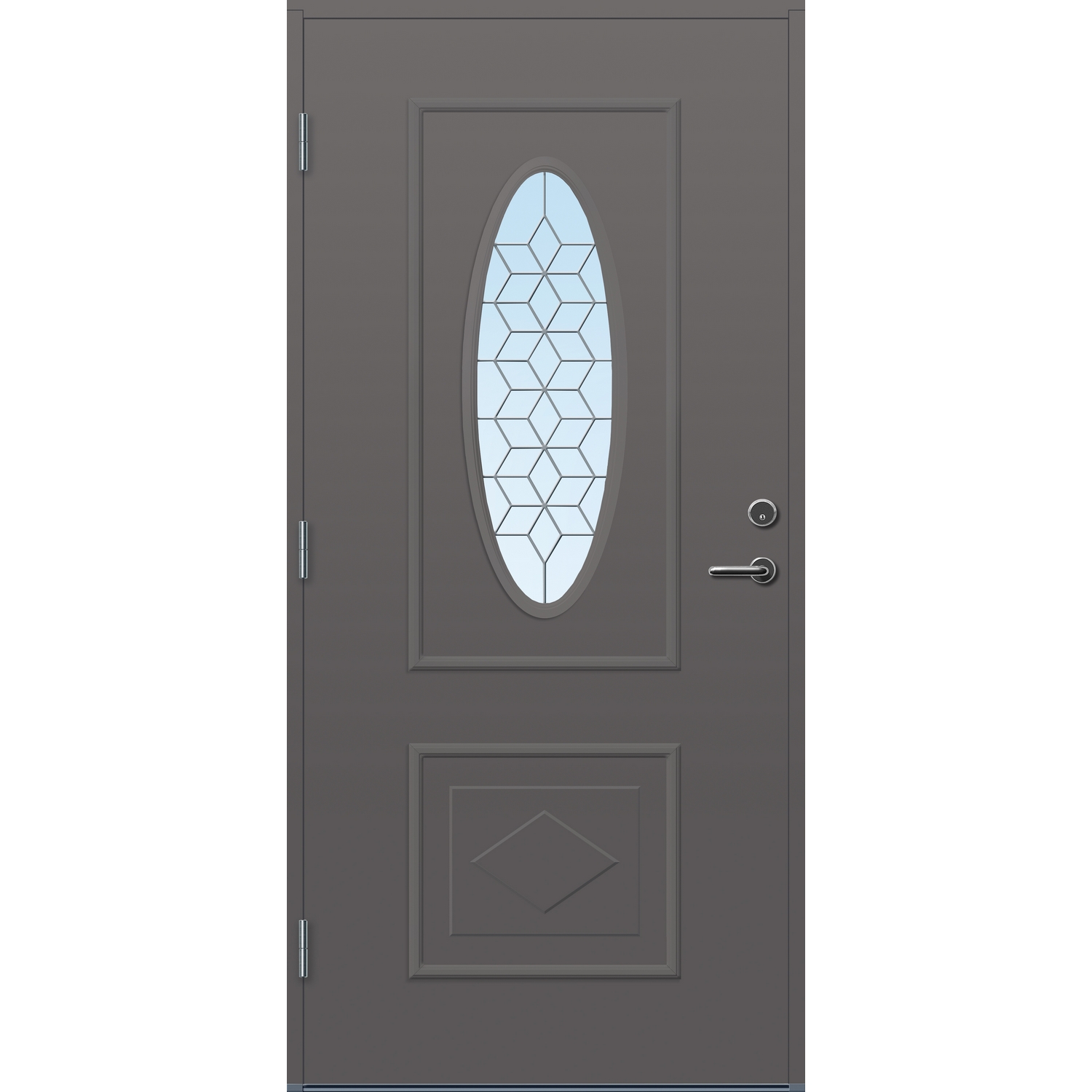 Ytterdør Bygg1 Fana Klart Blyglass