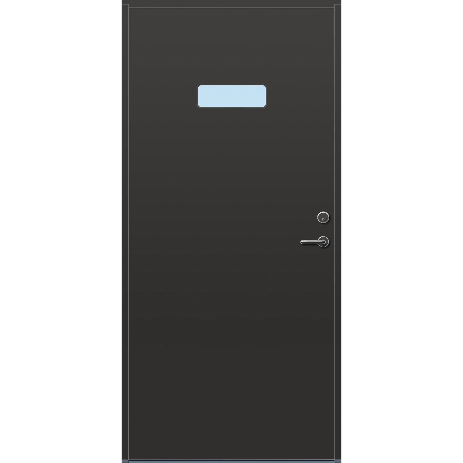 Ytterdør Bygg1 Forus 07 Klarglass