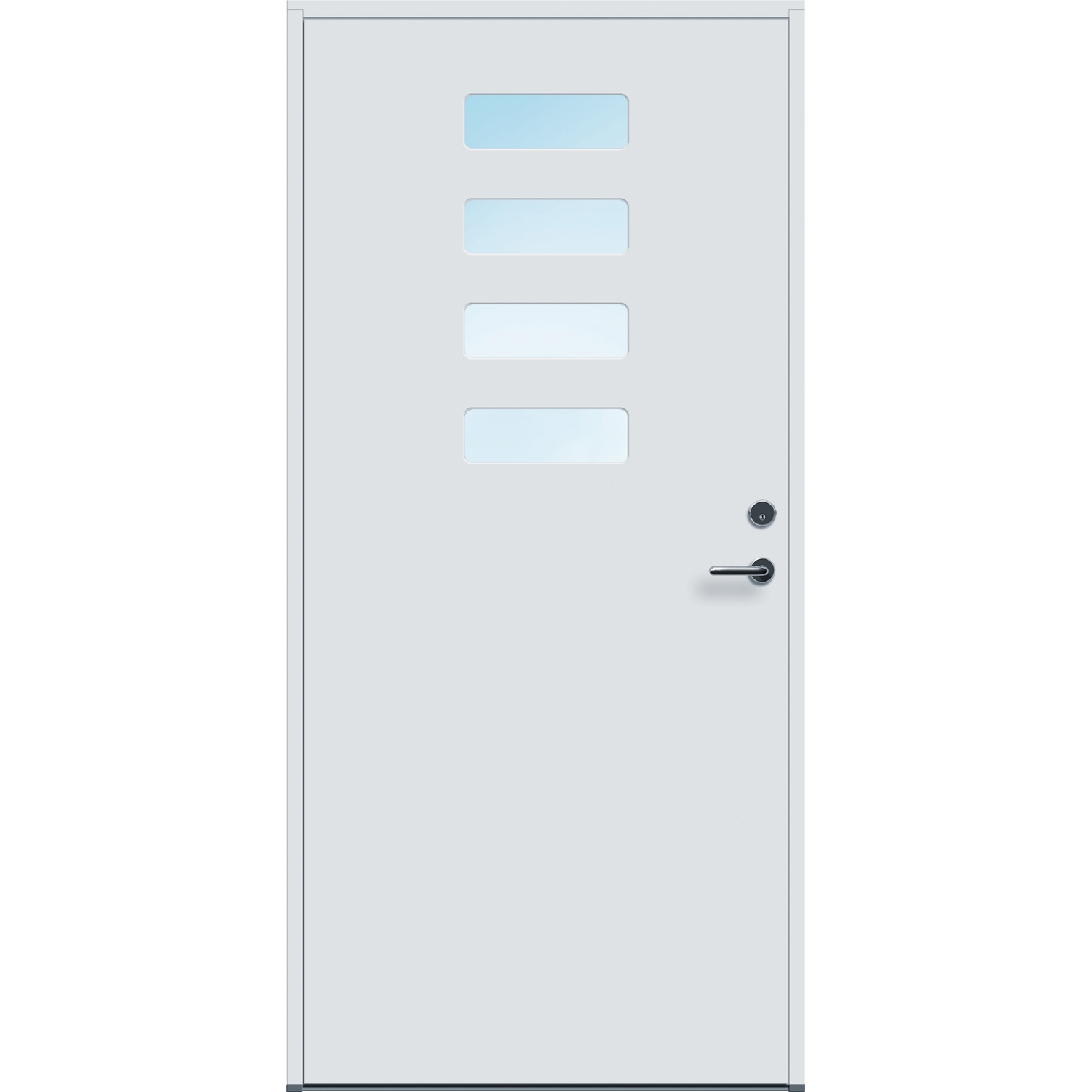 Ytterdør Bygg1 Forus 08 Klarglass