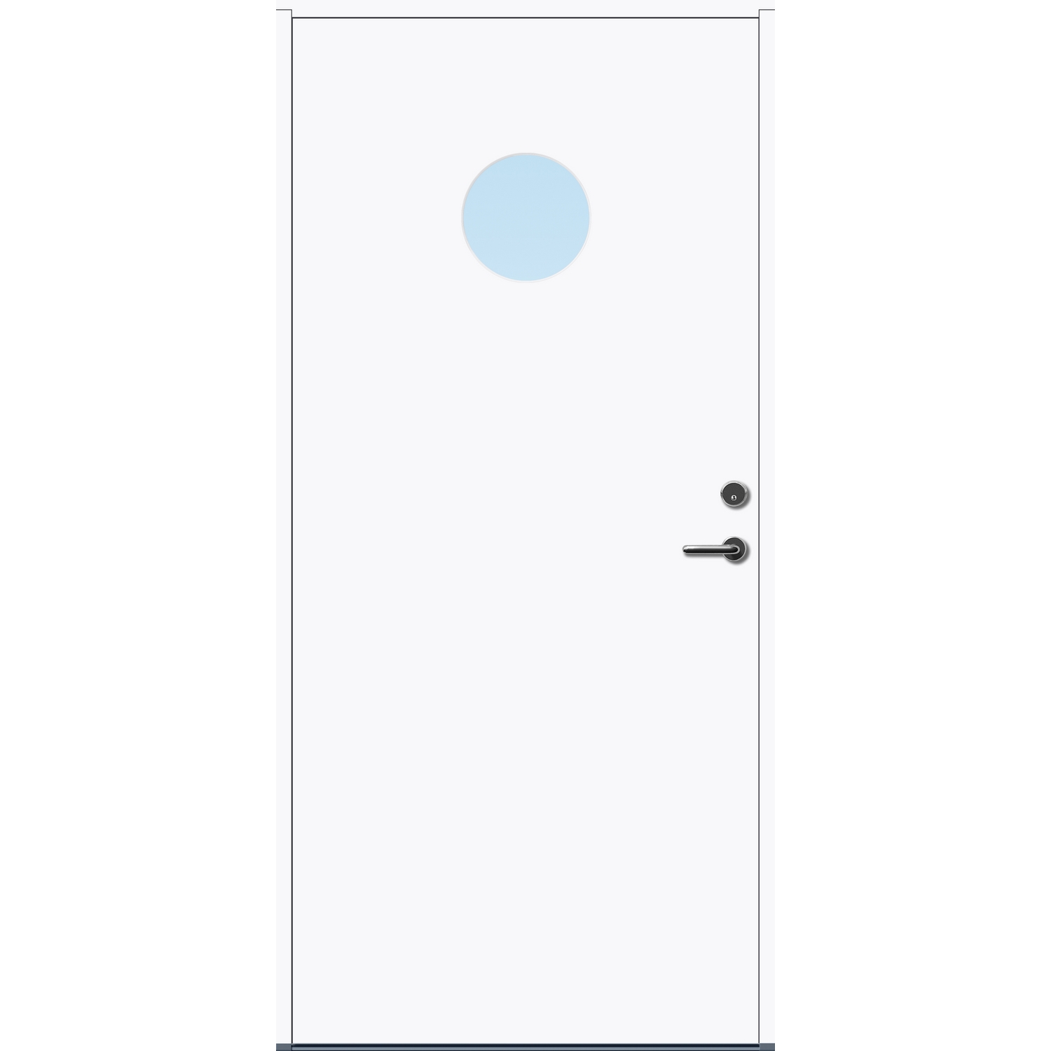 Ytterdør Bygg1 Forus 09 Klarglass