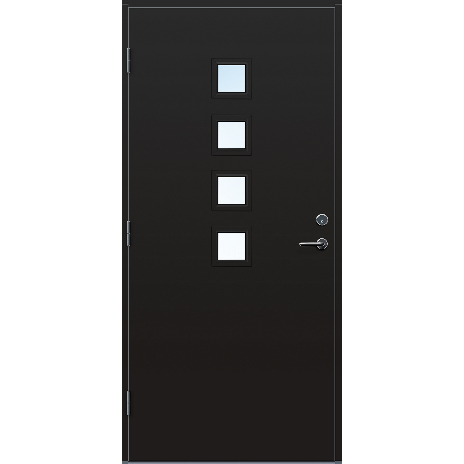 Ytterdør Bygg1 Larvik Klarglass