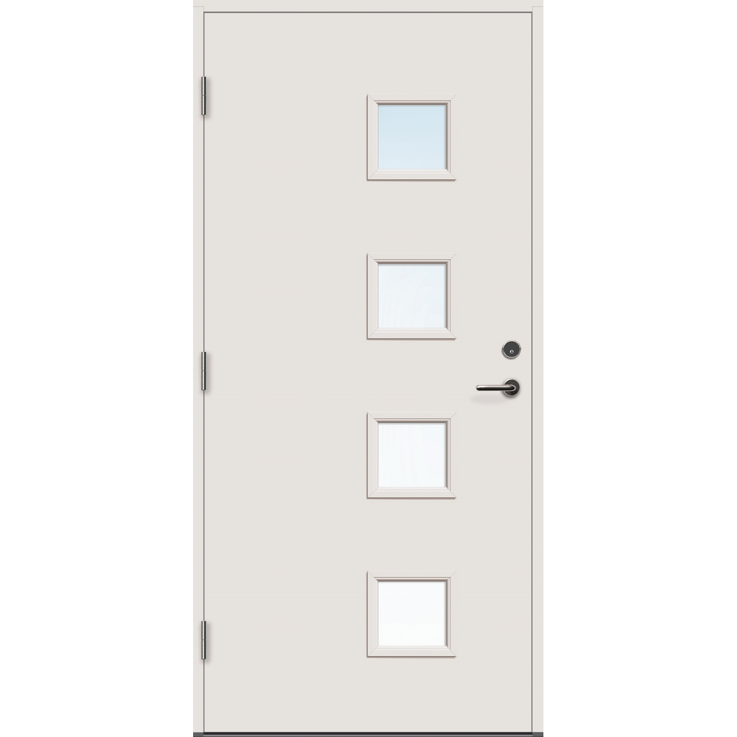 Ytterdør Bygg1 Runde Klarglass