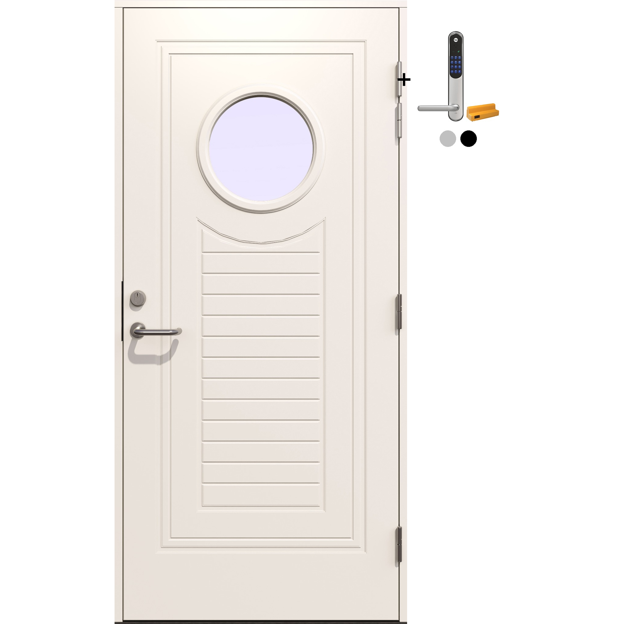 Ytterdør Gilje Sailor med Yale Doorman Classic Home