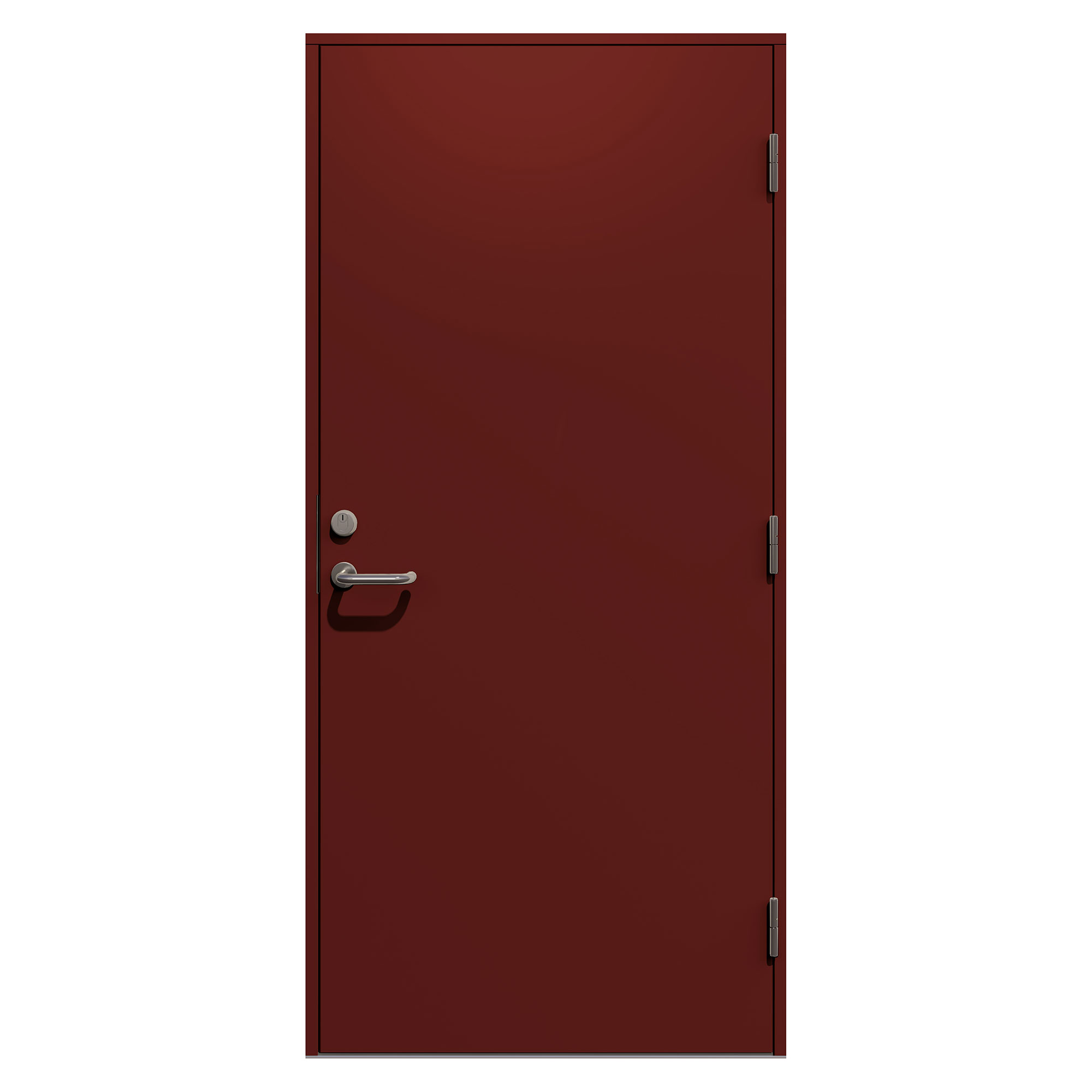 Ytterdør Gilje Standard 100x210 - Høyre, Basic, RAL 3009, Rød ...