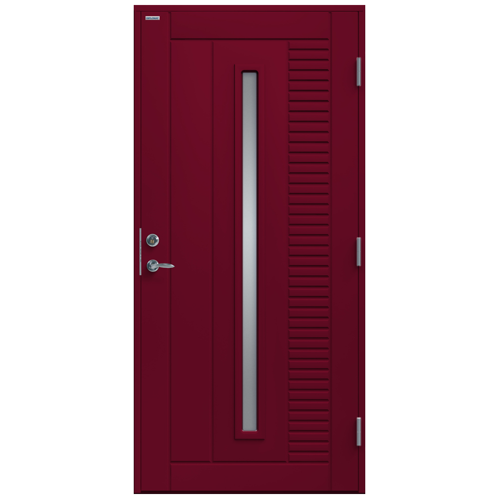 Ytterdør Diplomat Aleksandra Sotet Glass