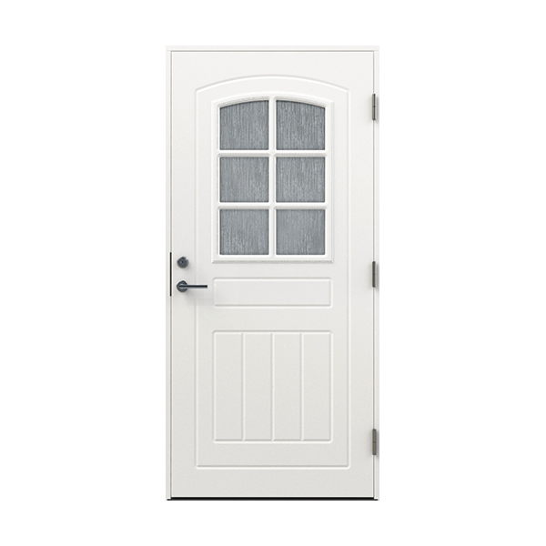 Ytterdörr Diplomat Basic Rustik Cotswoldglas BxH: 100x210 cm, Vit, Vänsterhängd - Installation/montering finns att köpa till