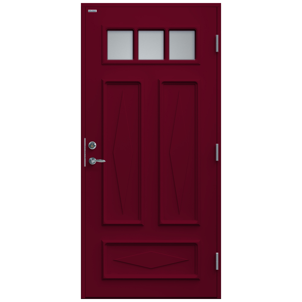 Ytterdør Diplomat Britta Klart Glass