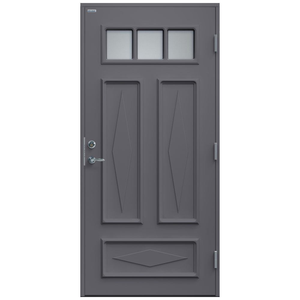 Ytterdør Diplomat Britta Klart Glass