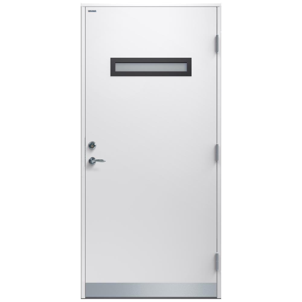 Ytterdør Diplomat Fanny Klart Glass