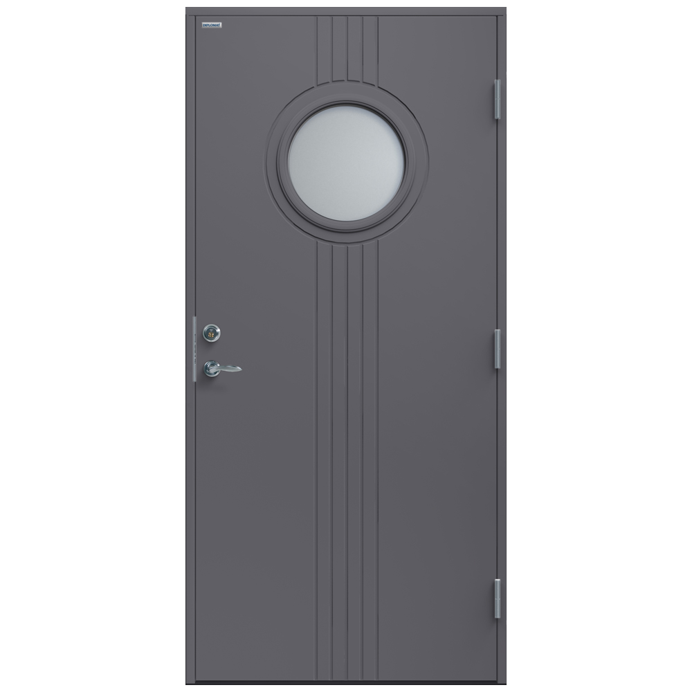 Ytterdør Diplomat Bettina Klart Glass